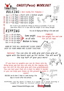 Fitness1stSteps Chest exercise sheet