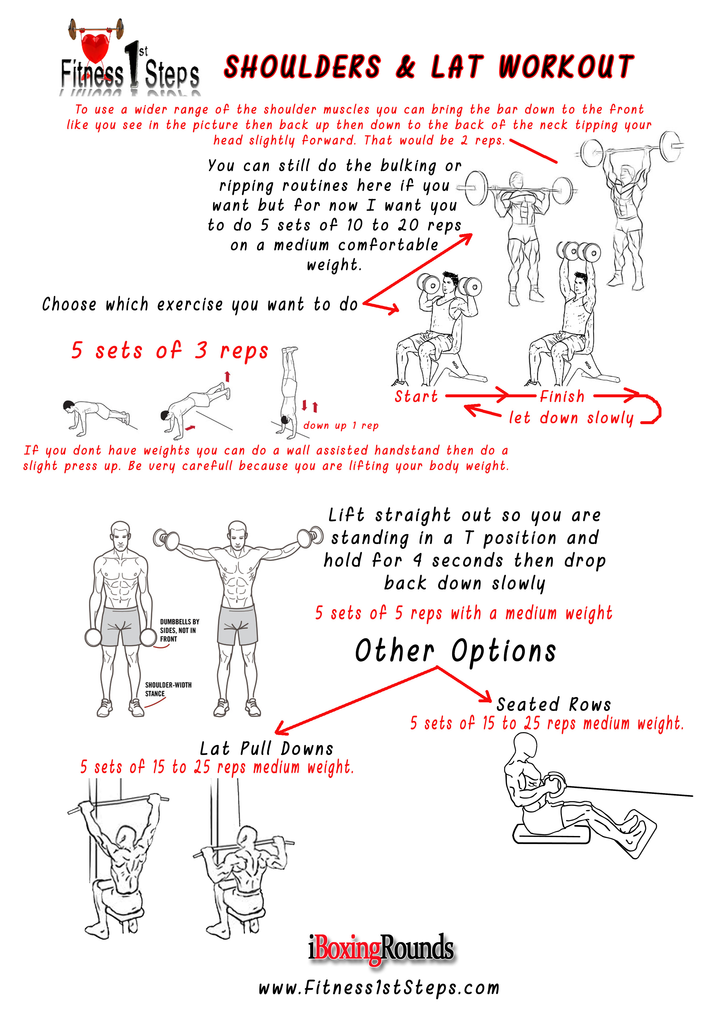 Fitness1stSteps shoulders and lat workout - Fitness 1st Steps